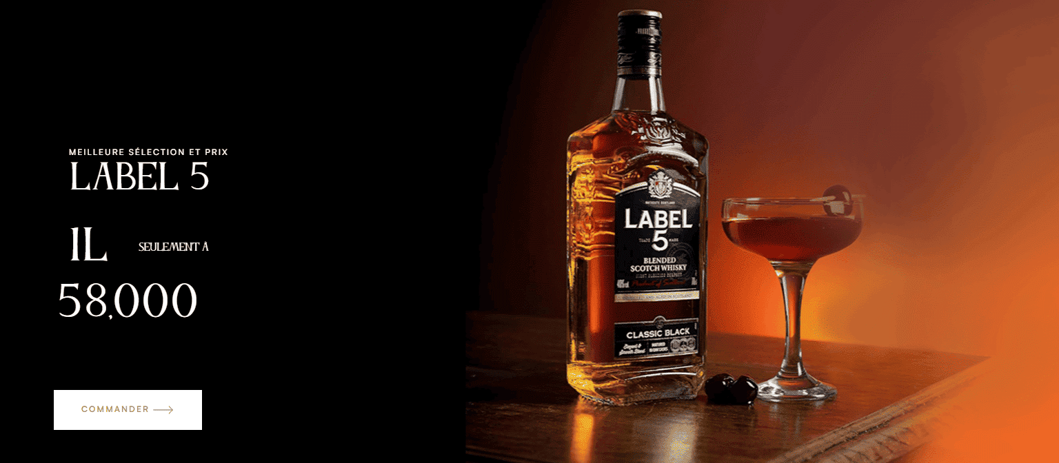 Label-5-wisky-societe-des-boissons-de-courniche-bizerte